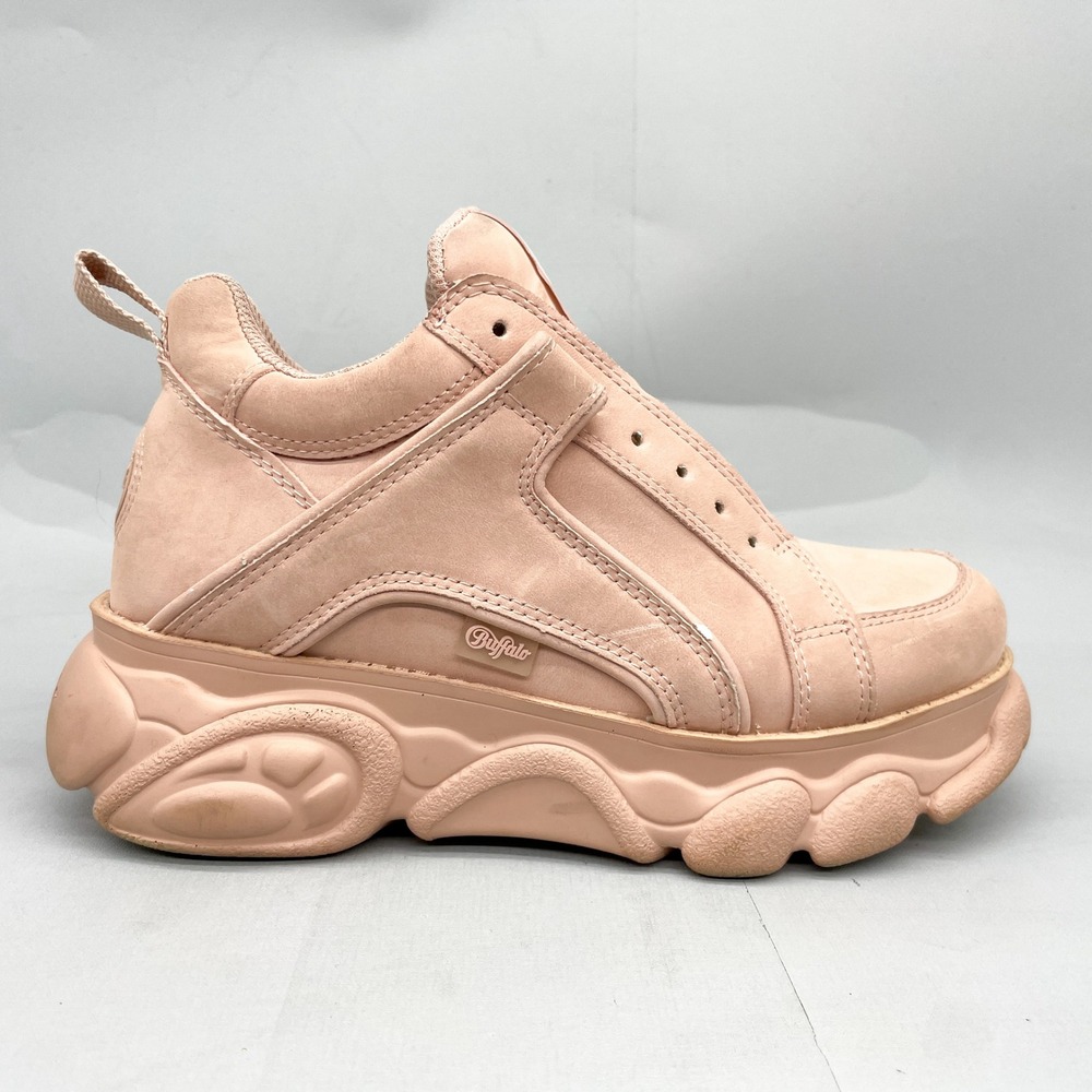 Buffalo London Corin Platform Low Sneakers Womens 7.5 Pink Chunky 90s Y2K Retro